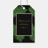 Elegante Bracken Hochzeit Geschenkanhänger (Rückseite)