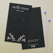 Elegante Branch Black Kraft Earring Display Card