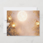 Elegante Branches Rustic Lantern Probe Dinner Einladung (Rückseite)