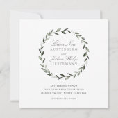 Elegante Brauchtumsfeier II Einladung (Rückseite)