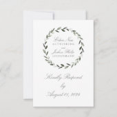 Elegante Brauchtumsfeier RSVP Karte (Vorderseite)