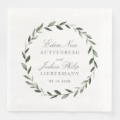 Elegante Brauchtumsfeier Serviette (Vorderseite)