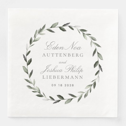 Elegante Brauchtumsfeier Serviette (Vorderseite)