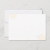 Elegante Braun Blume Custom Wedding Einladung (Rückseite)