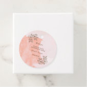 Elegante Braun Blume Custom Wedding Geschenkanhänger (Beispiel)