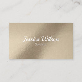 Elegante braune Folie Gold moderne Visitenkarte