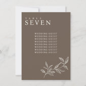 Elegante, braune Hochzeitssattelkarten Einladung (Vorderseite)