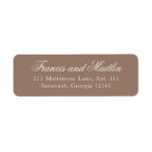 Elegante braune romantische Hochzeit (Vorne)