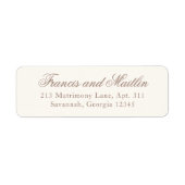 Elegante braune romantische Hochzeit (Vorne)