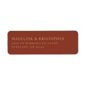 Elegante braune Typografie (Vorne)