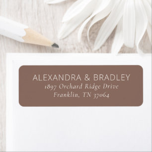 Elegante braune Typografie