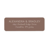 Elegante braune Typografie (Vorne)