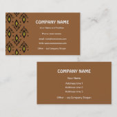 Elegante braune und schwarze Visitenkarte (Vorne/Hinten)