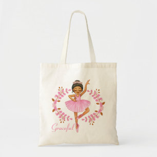 Elegante braunhaarige Ballerina Tragetasche