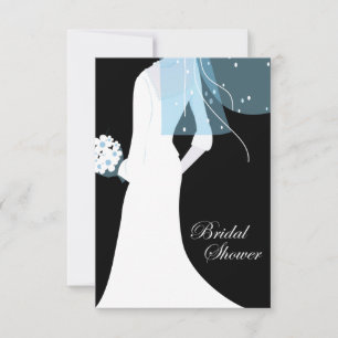 elegante Braut-Babyshower Einladung