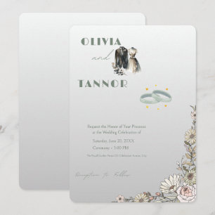 Elegante Braut & Bräutigam Hochzeitseinladung – Mo Einladung