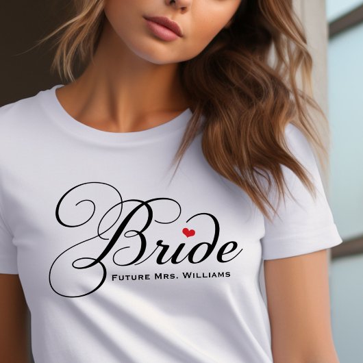 Elegante Braut Future Mrs White Damen Tri-Blend Shirt