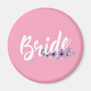 Elegante Braut Hochzeit Kalligrafie   Kühlschrankm Magnet