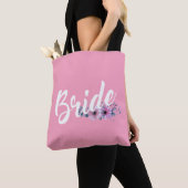 Elegante Braut Hochzeit Kalligrafie | Tote Bag Tasche (Von Nahem)