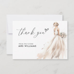 Elegante Braut Hochzeitskleid Brautparty Danke