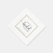 Elegante Braut-Junggesellinnenabschied Party Servi Serviette (Ecke)