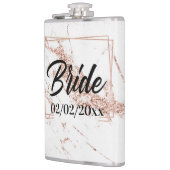 Elegante Braut: Rose Gold Celebration Flachmann (Links)