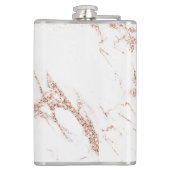 Elegante Braut: Rose Gold Celebration Flachmann (Rückseite)