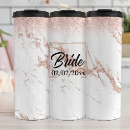 Elegante Braut: Rose Gold Celebration Thermosbecher