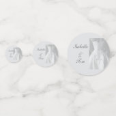 Elegante Braut-Script-Hochzeitstisch-Konfetti Konfetti (Vorderseiten)