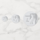 Elegante Braut-Script-Hochzeitstisch-Konfetti Konfetti (Rückseiten)