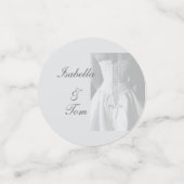 Elegante Braut-Script-Hochzeitstisch-Konfetti Konfetti (Klein Vorderseite)