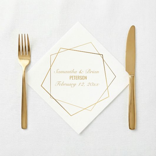 Elegante Braut und Bräutigam, Hochzeitslippe Serviette