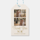 Elegante Braut- und Körperinitialen für Hochzeiten Geschenkanhänger (Vorderseite)