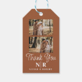 Elegante Braut- und Körperinitialen für Hochzeiten Geschenkanhänger (Vorderseite)