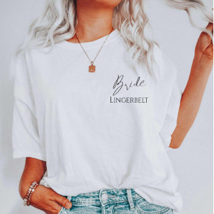 Elegante Braut zu werden oder Junggesellinnenabsch T-Shirt