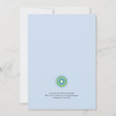 Elegante Brautdusche Einladung (Rückseite)