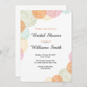 Elegante Brautdusche Einladung (Vorne/Hinten)