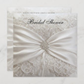 Elegante Brautdusche Einladung (Vorne/Hinten)