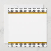 Elegante Brautdusche Einladung (Rückseite)