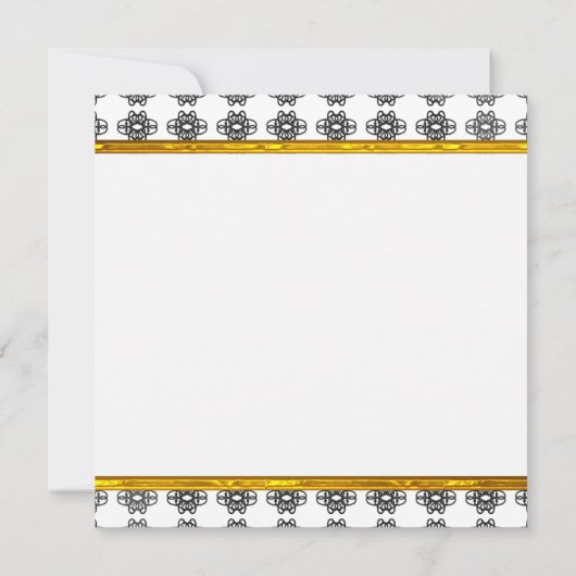 Elegante Brautdusche Einladung (Rückseite)