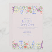 Elegante Brautdusche Einladung (Vorne/Hinten)