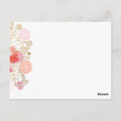 Elegante Brautdusche Einladung. Einladung Postkarte (Rückseite)