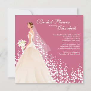 Elegante Brautdusche Einladung Honeysuckle