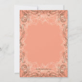 Elegante Brautdusche Einladungen (Rückseite)