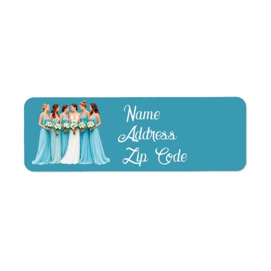 Elegante Brautjungfer Hochzeit anpassbar (Vorne)