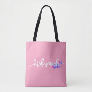 Elegante Brautjungfer-Hochzeit Kalligrafie   Trage Tasche
