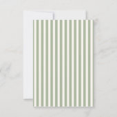 Elegante Brautkarten im Salbeigrün  (Rückseite)