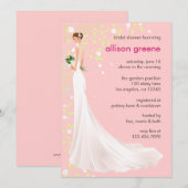 Elegante Brautparty-Karte Einladung (Vorne/Hinten)