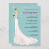 Elegante Brautparty-Karte Einladung (Vorne/Hinten)