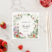 Elegante Brautparty mit Wildblumen Serviette (Beispiel)